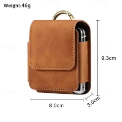 Men's Samsung Z Flip 6/5/4/3/2/1 Universal Phone Case Leather Case Belt Waist Bag Prop PU Leather Bag Phone Wallet Vintage Belt Phone Protective Case