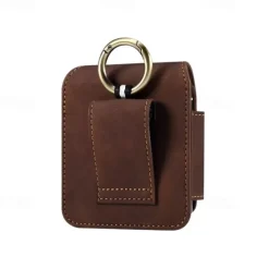 Men's Samsung Z Flip 6/5/4/3/2/1 Universal Phone Case Leather Case Belt Waist Bag Prop PU Leather Bag Phone Wallet Vintage Belt Phone Protective Case