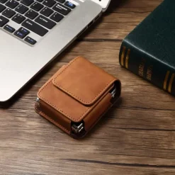 Men's Samsung Z Flip 6/5/4/3/2/1 Universal Phone Case Leather Case Belt Waist Bag Prop PU Leather Bag Phone Wallet Vintage Belt Phone Protective Case