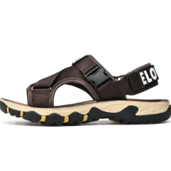 Men's Sandals Leather Sandals Beach Slippers Outdoor Hiking Sandals Sports Sandals Casual Beach Outdoor Daily Canvas Breathable Buckle Black Brown Khaki Summer Spring