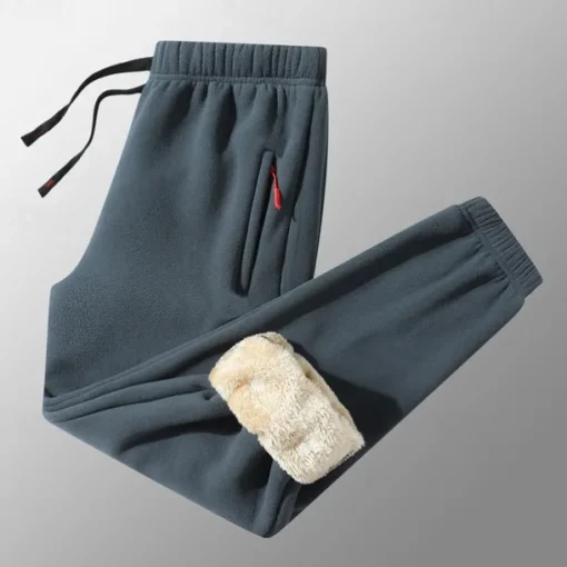 Men's Sherpa Athletic Pants Sweatpants Joggers Trousers Pocket Drawstring Elastic Waist Plain Comfort Warm Sports Outdoor Daily Fashion Casual ArmyGreen Black Micro-elastic