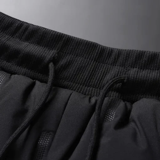 Men's Sherpa Fleece Pants Sweatpants Joggers Trousers Pocket Drawstring Elastic Waist Plain Comfort Warm Sports Outdoor Daily Fashion Casual Black 1# Black Micro-elastic