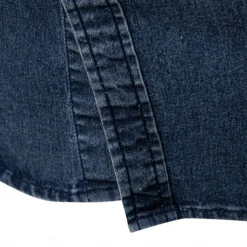 Men's Shirt Black Dark Blue Light Blue Long Sleeve Solid Color Rolled collar Outdoor Causal Buttons Clothing Apparel Daily Casual Daily Leisure