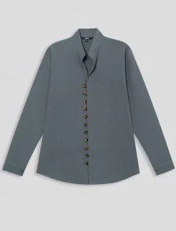 Men's Shirt Button Up Shirt Casual Shirt Black White Pink Blue Orange Long Sleeve Plain Collar Daily Vacation Clothing Apparel Fashion Casual Comfortable