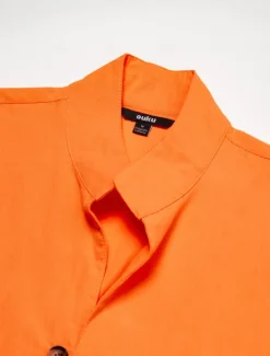 Men's Shirt Button Up Shirt Casual Shirt Black White Pink Blue Orange Long Sleeve Plain Collar Daily Vacation Clothing Apparel Fashion Casual Comfortable