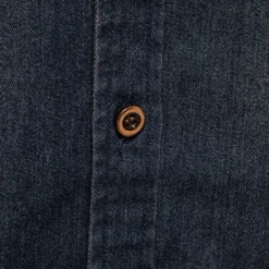 Men's Shirt Chambray Shirt Calico Shirt Button Up Shirt Casual Shirt Denim Shirt Denim Blue Black Dark Navy Blue Long Sleeve Plain Collar Daily Vacation Clothing Apparel Cotton Fashion Casual