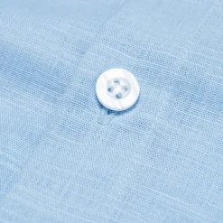 Men's Shirt Cotton Linen Shirt Starfish Outdoor Vacation White Sky Blue Long Sleeve Rolled collar Summer Spring Clothing Apparel Buttons