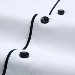 Men's Shirt Dress Shirt Button Up Shirt Plain Wedding Party White Light Green Pink Blue Long Sleeve Lapel Spring Fall Clothing Apparel Pocket