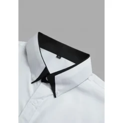 Men's Shirt Dress Shirt Button Down Shirt Wrinkle Resistant Plain Wedding Work Light Blue White Pink Navy Blue Long Sleeve Collar All Seasons Clothing Apparel