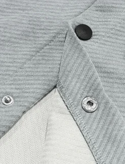 Men's Shirt Jacket Transition Jacket Daily Lightweight Jacquard Summer Spring Plain Classic Lapel Black White Khaki Light Grey Dark Gray Jacket