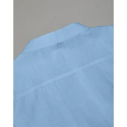 Men's Shirt Linen Shirt Band Collar Shirt Summer Shirt Beach Wear Button Up Shirt Plain Vacation Curise Black White Blue Orange Short Sleeve Band Collar Summer Clothing Apparel