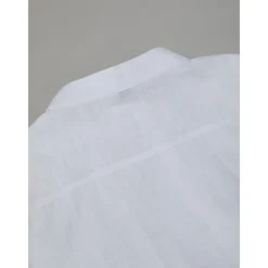 Men's Shirt Linen Shirt Band Collar Shirt Summer Shirt Beach Wear Button Up Shirt Plain Vacation Curise Black White Blue Orange Short Sleeve Band Collar Summer Clothing Apparel