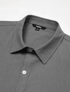 Men's Shirt Linen Shirt Summer Shirt Button Up Shirt Plain Casual Daily Black Blue Khaki Army Green Long Sleeve Lapel Spring & Summer Clothing Apparel Pocket