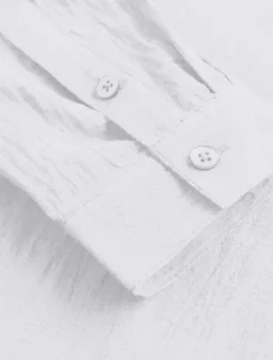 Men's Shirt Linen Shirt Summer Shirt Beach Wear Button Up Shirt Solid Color Vacation Curise Black White Pink Navy Blue Long Sleeve Collar Spring & Summer Clothing Apparel Button-Down