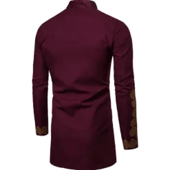 Men's Shirt Modern African Outfits African Print Dashiki Masquerade Adults Shirt Party