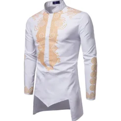 Men's Shirt Modern African Outfits African Print Dashiki Masquerade Adults Shirt Party