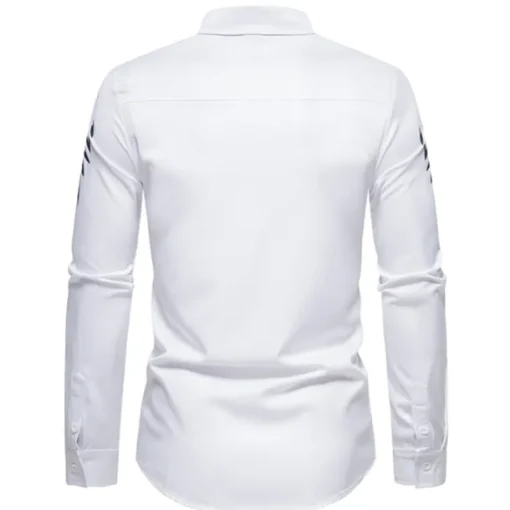 Men's Shirt Prom Shirt Graphic Daily Black White All Seasons Clothing Apparel Print