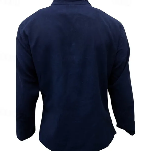 Men's Shirt Summer Shirt Casual Shirt Beach Shirt Button Up Shirt Black Yellow Orange Army Green Dark Blue Long Sleeve Plain Band Collar Vacation Hawaiian Clothing Apparel Polyester Fashion Casual