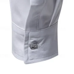 Men's Shirt Summer Shirt Casual Shirt Beach Shirt Collared Shirt Button Up Shirt Black White Burgundy Navy Blue Blue Long Sleeve Color Block Lapel Vacation Hawaiian Patchwork Clothing Apparel