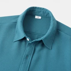 Men's Shirt Summer Shirt Casual Shirt Beach Shirt Button Up Shirt White Light Green Navy Blue Blue Purple Short Sleeve Plain Lapel Vacation Hawaiian Pocket Clothing Apparel Polyester Fashion Casual