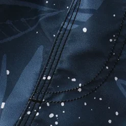 Men's Shorts Beach Shorts Drawstring Graphic Leaf Tree Breathable Quick Dry Knee Length Outdoor Vacation Home Vacation Ethnic Style Navy Blue Stretchy