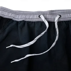 Men's Shorts Beach Shorts Drawstring Color Block Breathable Quick Dry Knee Length Outdoor Vacation Home Vacation Ethnic Style Black+Grey Dark Red Stretchy