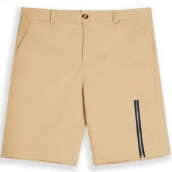 Men's Shorts Chino Shorts Bermuda shorts Work Shorts Zipper Pocket Plain Comfort Soft Knee Length Outdoor Casual Daily Fashion Streetwear Black White Micro-elastic