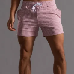 Men's Shorts Chino Shorts Bermuda shorts Work Shorts Workout Shorts Pocket Drawstring Elastic Waist Plain Comfort Breathable Short Sports Outdoor Daily Stylish Casual / Sporty ArmyGreen Black