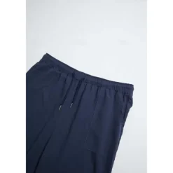 Men's Shorts Linen Shorts Summer Shorts Beach Shorts Capri Pants Pocket Drawstring Elastic Waist Plain Comfort Breathable Outdoor Daily Going out Fashion Streetwear Black White