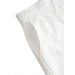 Men's Shorts Linen Shorts Summer Shorts Beach Shorts Pocket Drawstring Elastic Waist Plain Comfort Breathable Short Casual Daily Holiday Fashion Classic Style White Army Green