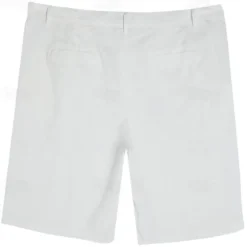 Men's Shorts Linen Shorts Summer Shorts Pocket Multi Pocket Straight Leg Plain Comfort Breathable Knee Length Outdoor Daily Holiday Fashion Streetwear White