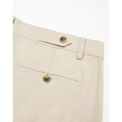 Men's Shorts Linen Shorts Summer Shorts Front Pocket Straight Leg Plain Comfort Breathable Knee Length Party Outdoor Casual Fashion Basic Khaki