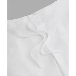 Men's Shorts Linen Shorts Summer Shorts Split Front Pocket Straight Leg Plain Comfort Breathable Knee Length Party Outdoor Casual Fashion Basic Black White