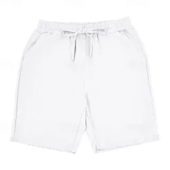 Men's Shorts Linen Shorts Summer Shorts Beach Shorts Pocket Drawstring Elastic Waist Plain Comfort Breathable Short Vacation Holiday Beach Hawaiian Boho Black White