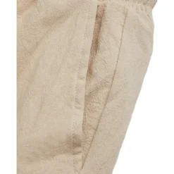 Men's Shorts Linen Shorts Summer Shorts Beach Shorts Drawstring Elastic Waist Multi Pocket Plain Knee Length Outdoor Beach Hawaiian Casual ArmyGreen Black Inelastic