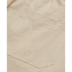 Men's Shorts Linen Shorts Summer Shorts Beach Shorts Drawstring Elastic Waist Multi Pocket Plain Knee Length Outdoor Beach Hawaiian Casual ArmyGreen Black Inelastic