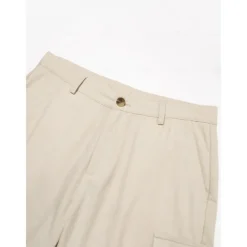 Men's Shorts Linen Shorts Summer Shorts Front Pocket Straight Leg Plain Comfort Breathable Knee Length Party Outdoor Casual Fashion Basic White Khaki