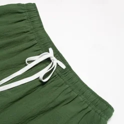 Men's Shorts Linen Shorts Summer Shorts Drawstring Elastic Waist Straight Leg Plain Comfort Breathable Above Knee Casual Daily Holiday Fashion Classic Style Black White