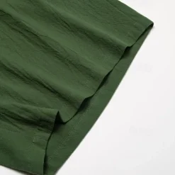 Men's Shorts Linen Shorts Summer Shorts Pocket Drawstring Elastic Waist Plain Comfort Breathable Short Casual Daily Holiday Fashion Classic Style Black White