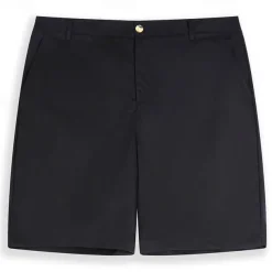 Men's Shorts Linen Shorts Dress Shorts Summer Shorts Zipper Buttons Pocket Plain Comfort Breathable Outdoor Daily Going out Fashion Casual Black White