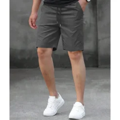 Men's Shorts Summer Shorts Work Shorts Casual Shorts Pocket Drawstring Elastic Waist Plain Comfort Breathable Short Outdoor Vacation Sport Casual Black Pink