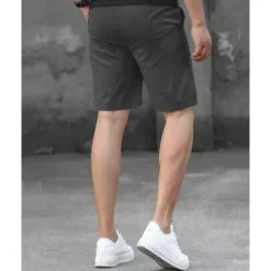 Men's Shorts Summer Shorts Work Shorts Casual Shorts Pocket Drawstring Elastic Waist Plain Comfort Breathable Short Outdoor Vacation Sport Casual Black Pink