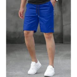 Men's Shorts Summer Shorts Work Shorts Casual Shorts Pocket Drawstring Elastic Waist Plain Comfort Breathable Short Outdoor Vacation Sport Casual Black Pink