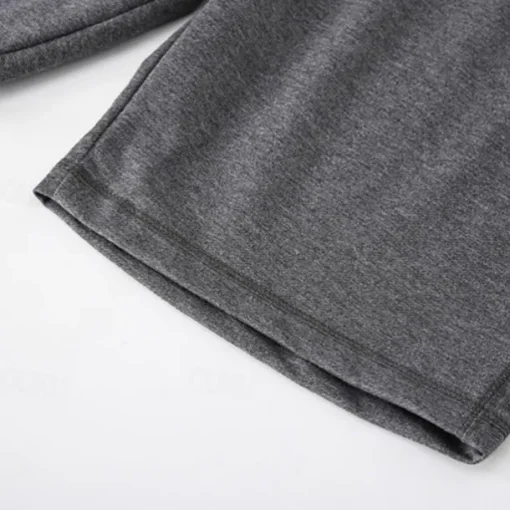 Men's Shorts Summer Shorts Casual Shorts Pocket Drawstring Plain Comfort Breathable Knee Length Outdoor Vacation Sport Casual Black White