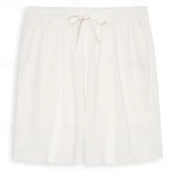 Men's Shorts Summer Shorts Beach Shorts Drawstring Elastic Waist Straight Leg Plain Comfort Breathable Short Home Casual Daily Simple Classic Style Black White Micro-elastic