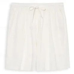 Men's Shorts Summer Shorts Beach Shorts Drawstring Elastic Waist Plain Breathable Knee Length Yoga Beach Hawaiian Casual White Green