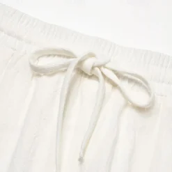 Men's Shorts Summer Shorts Beach Shorts Drawstring Elastic Waist Plain Breathable Knee Length Yoga Beach Hawaiian Casual White Green