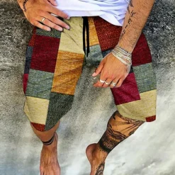 Men's Shorts Summer Shorts Beach Shorts Elastic Waist Print Graphic Prints Outdoor Knee Length Daily Beach Hawaiian Designer 1 2 Micro-elastic