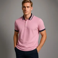 Men's Silk Cotton Blend Business Casual Lapel Short Sleeve High Quality Office Plain Buttons Summer Spring Fall Light Blue Black Pink Royal Blue Sea Green