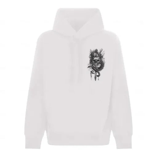 Men's Skeleton Snake Hoodie Hoodies Sweatshirt Punk Gothic Long Sleeve Hooded Party Holiday Streetwear Black White Print Front Pocket Spring & Fall Designer